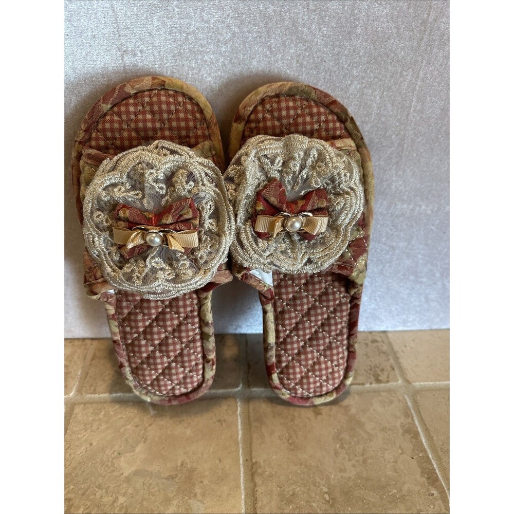 biroris biroris 1 Pair Cotton Indoor Slippers for Women,Open Toe Summer House